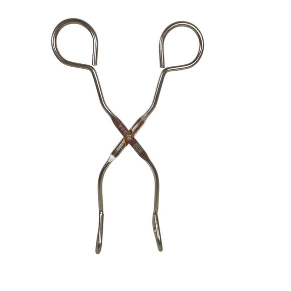 ECKO Kitchen Tongs Stainless Steel Cooking Grab Grasp Flip Utensil Vintage 8" - Picture 1 of 5